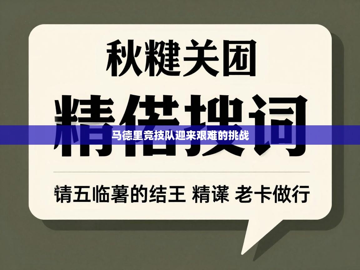 马德里竞技队迎来艰难的挑战 第2张